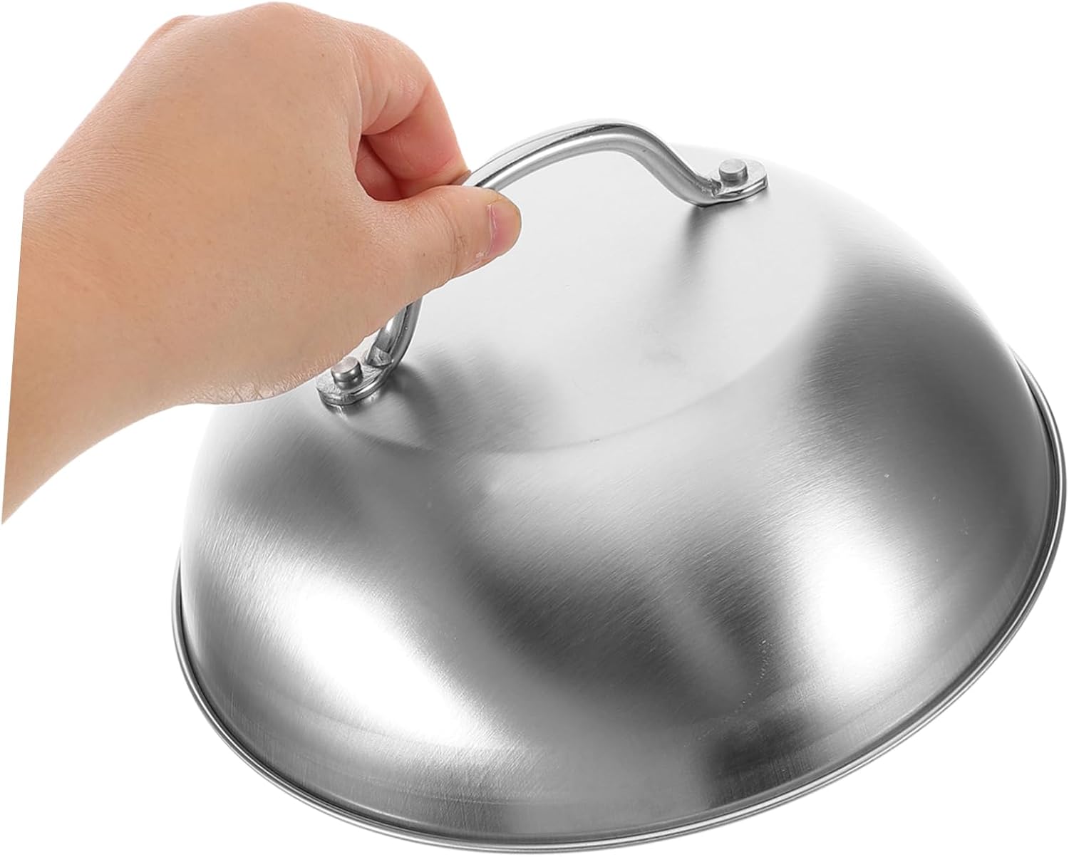 Meat Press Pot Cover Stainless Steel Grilling Press for Burgers Flat Accessories BBQ Tools Cheese Melting Dome