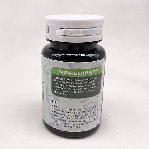 Miniatura 3 de Mugwort - Parche de botón para el vientre, efectivo, 60 calcomanías naturales para el ombligo de artemisa para hombres y mujeres, fácil de usar,