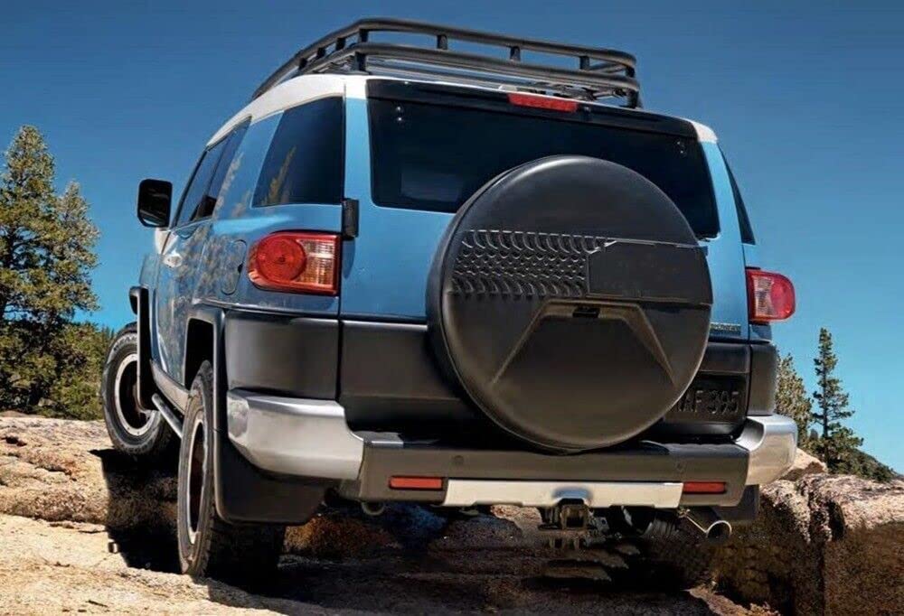 Czarny pokrowiec na oponę zapasową pasuje do 2007-2022 Toyota FJ Cruiser pokrowiec na oponę zapasową zestaw naprawczy