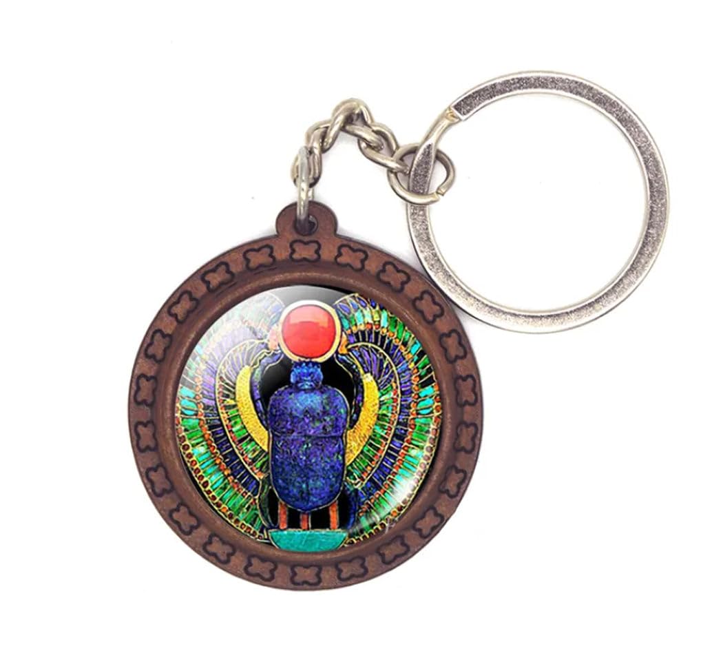 Luck Trader Ancient Egyptian Scarab Beetle Keyring Keychain