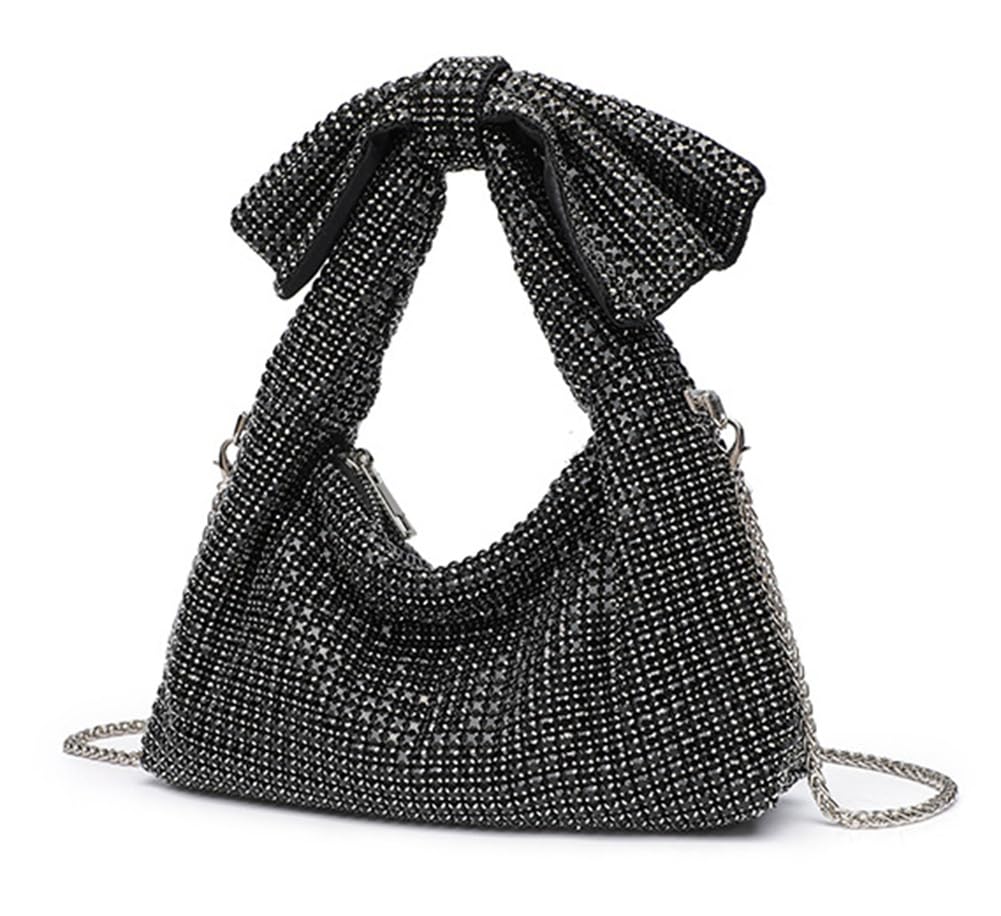 Strassbetrieb für Frauen Bogen Abendtasche Glitzer funkelnd Mini -Tasche Handtaschen Clutch -Geldbörsen