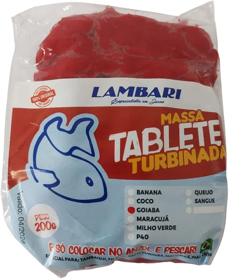 Kit Pesca 2 Massa Tablete Turbinada Isca De Peixe Pescaria