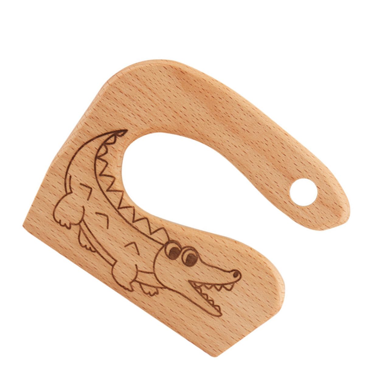 Hemoton Wooden Sword for Kids Safe Cutting Toy Cartoon Design Mild Material Perfect for Kids' Cooking