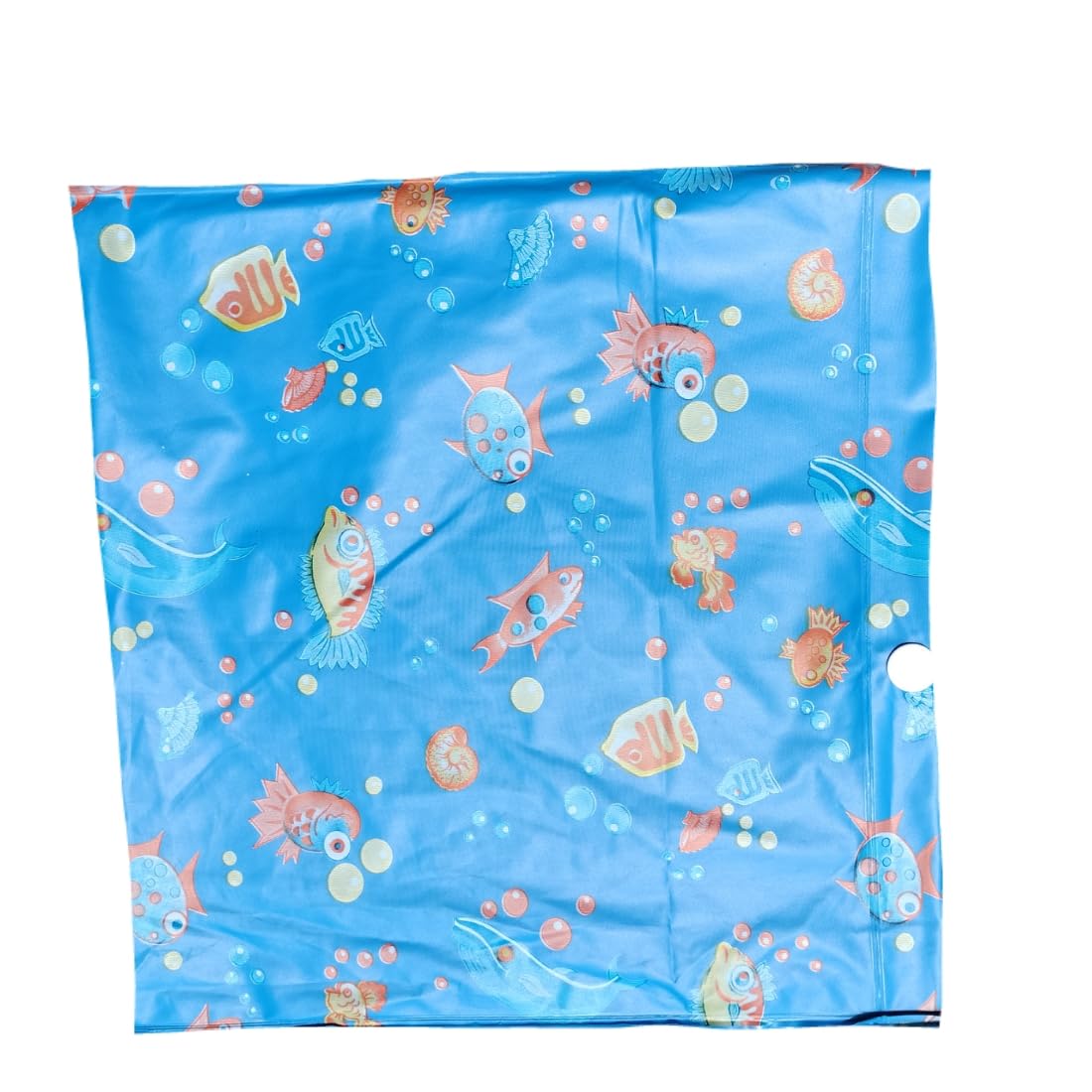 D8211K Raincoat for Kids Boys Girls with Hood, Polyester Rain Ponchos with Pockets and School Bag Coverage (IN, Age, 6 Years, 7 Years, Blue) 1
