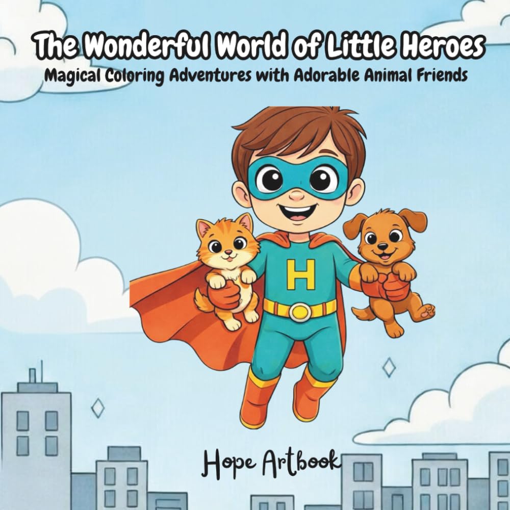 The Wonderful World of Little Heroes: Magical Coloring Adventures with Adorable Animal Friends