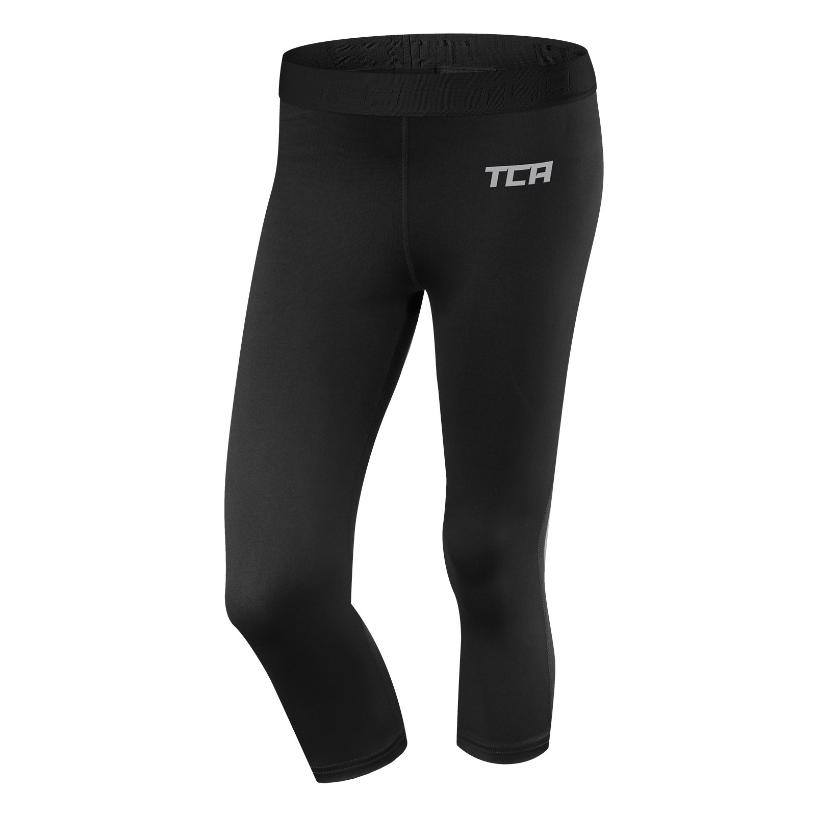 TCA Women's Pro Performance Endurance Training Capri Tights/Leggings - Black/Black S