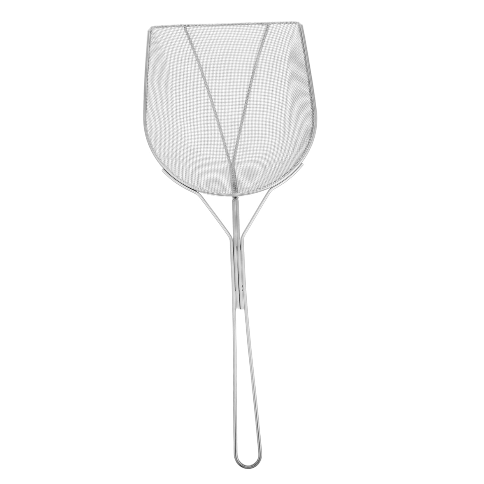 Mikikit Outdoor Camping Stainless Steel Mesh Skimmer Spoon Oil Strainer for Cooking Lightweight and Durable Design for Frying and Outdoor Cookware