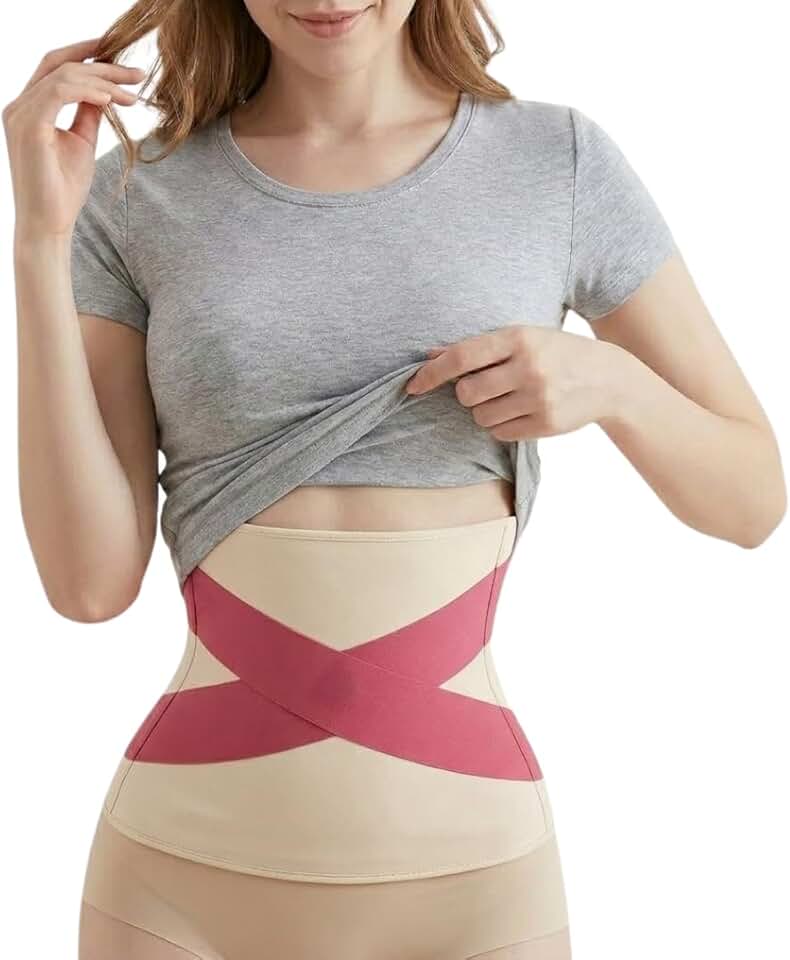 Cinta Faixa Modeladora Feminina Abdominal Alta Compressão Elástica, Modelador de Cintura Redutor de Barriga para Uso Diário