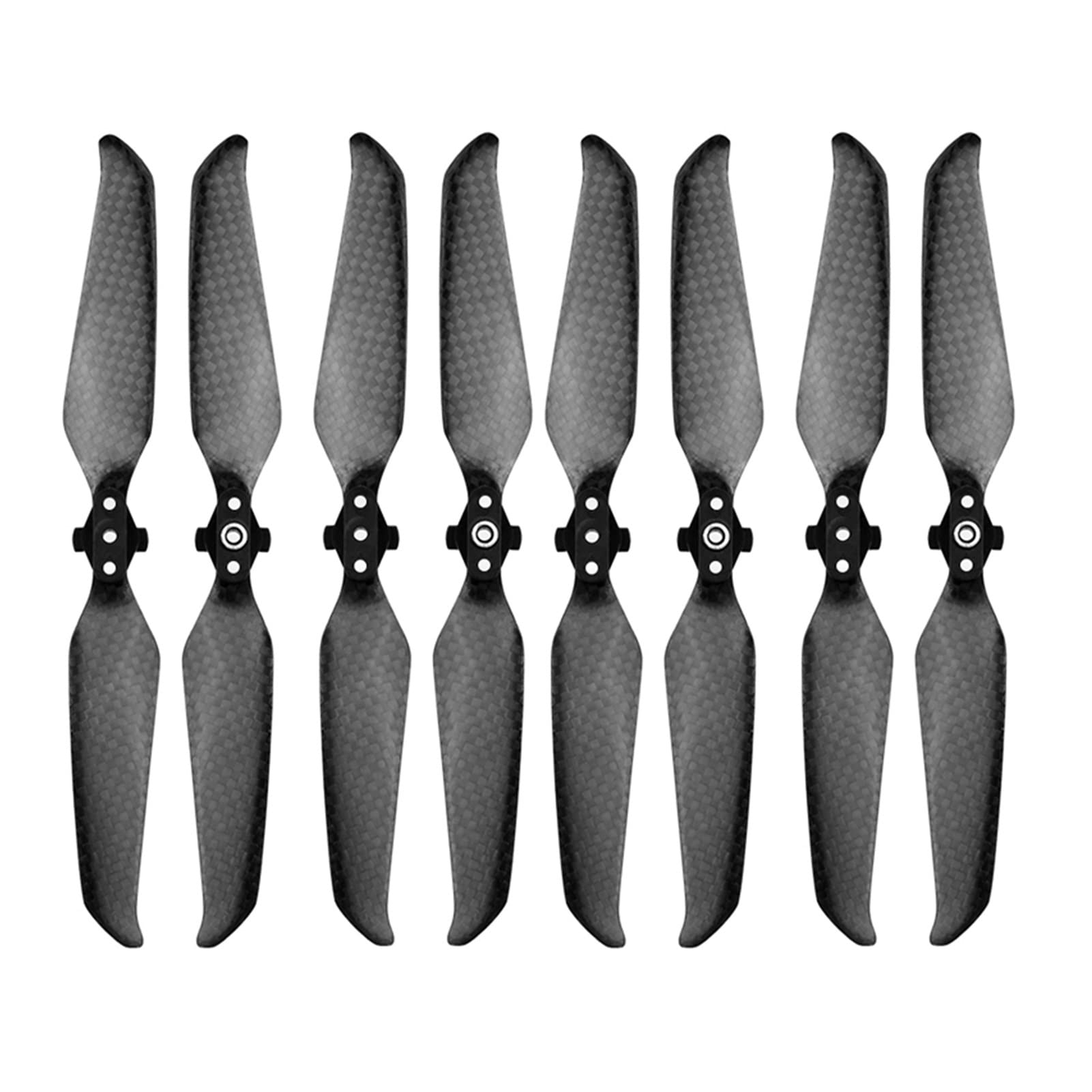 7238F Śmigła z włókna węglowego o niskim poziomie hałasu Rekwizyty Wymiana ostrza Trwałe rekwizyty, dla DJI Mavic Air 2 Zamienne ostrza do dronów(4 Pair)