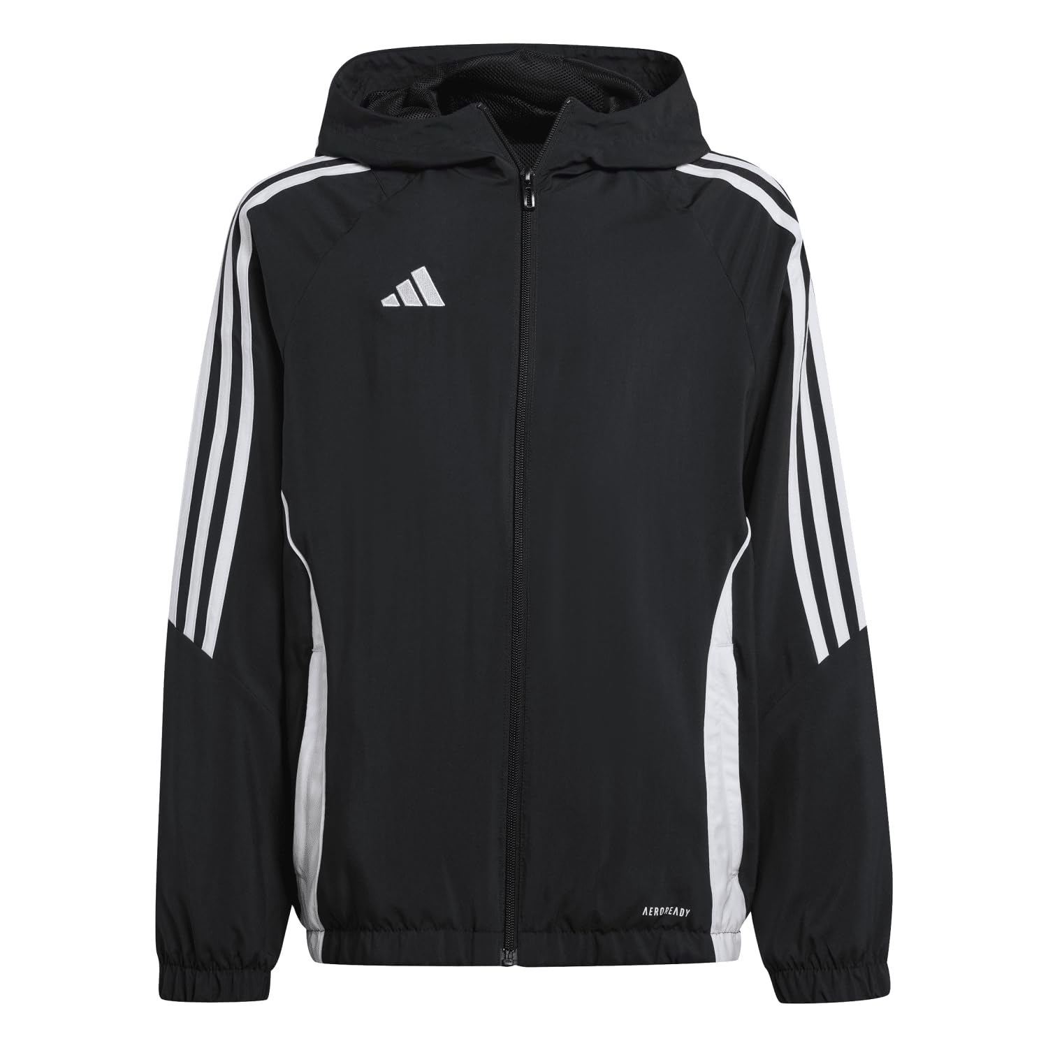 adidas Unisex - Bambini e ragazzi Tiro24 Windbreaker Kids Coat, black/white, 5-6 Years