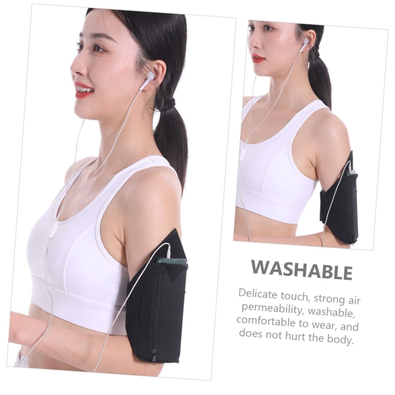 Uonlytech 5stücke Armband Handyhalterung Tragbare Sport-Handytasche Für Joggen Neoprener Arm Und Beutelhalter Für Fitness Outdoor Und Radfahren Und Praktisch Für Mobilgeräte