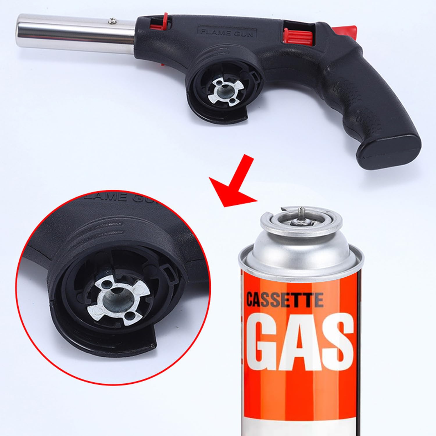 Küchenbrenner Butan - Winddichter Gasbrenner Mit Verstellbarer Flamme Bis 1300°C