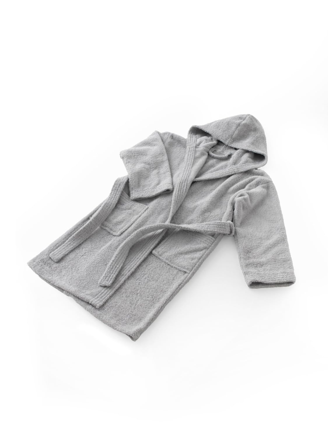 Peignoir enfant anti-coup de froid gris argent taille 2-4 ans