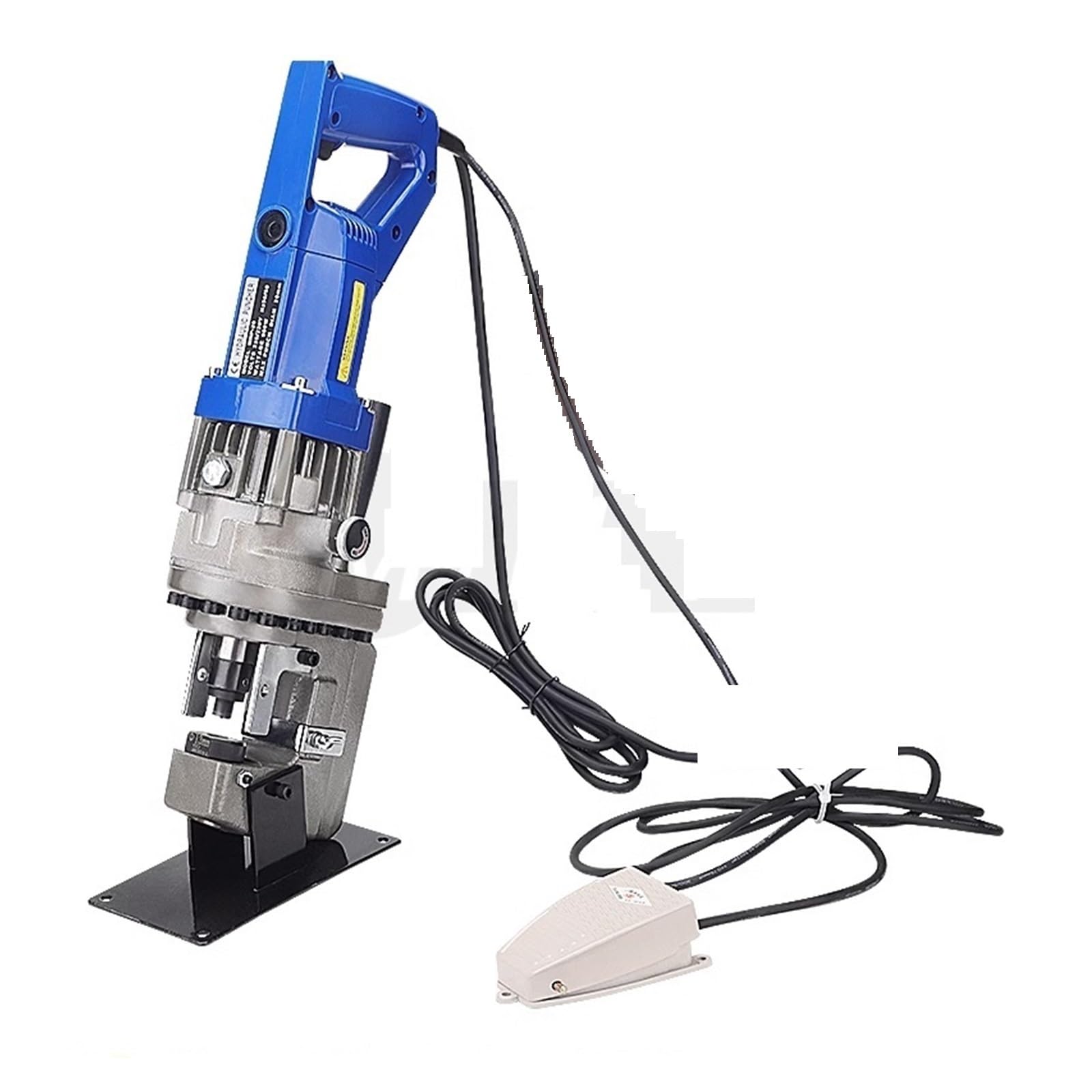 Agzjshkplwq Upgrade Hydraulic Crimping Tool, Upgrad Mhp-20 Electric Handy Hydraulic Hole Puncher， Knockout Punch Tools， 1200W Angle Iron Channel Puncher Aluminum Plate(Upgrade)