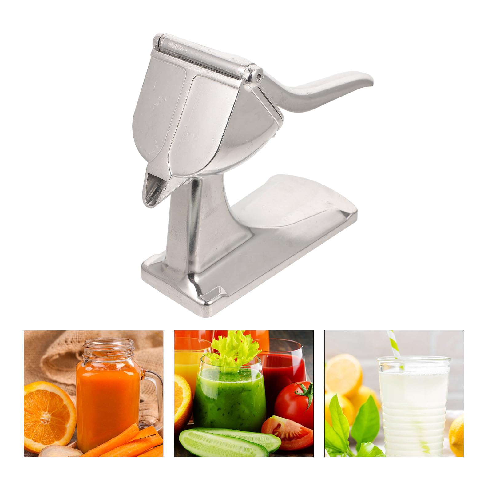 Exprimidor Fácil de Manual de Aleación Aluminio de Frutas Almacenamiento Diseño Estable y Conveniente Práctico para Uso Doméstico