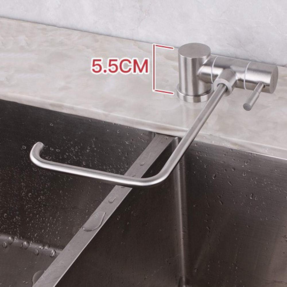 s 1/4'' Filtro per Acqua Potabile ad osmosi Rubinetto per Acqua Pura in Acciaio Inossidabile da Cucina Rubinetto per Acqua Potabile Dritto Pieghevole-A wwyy