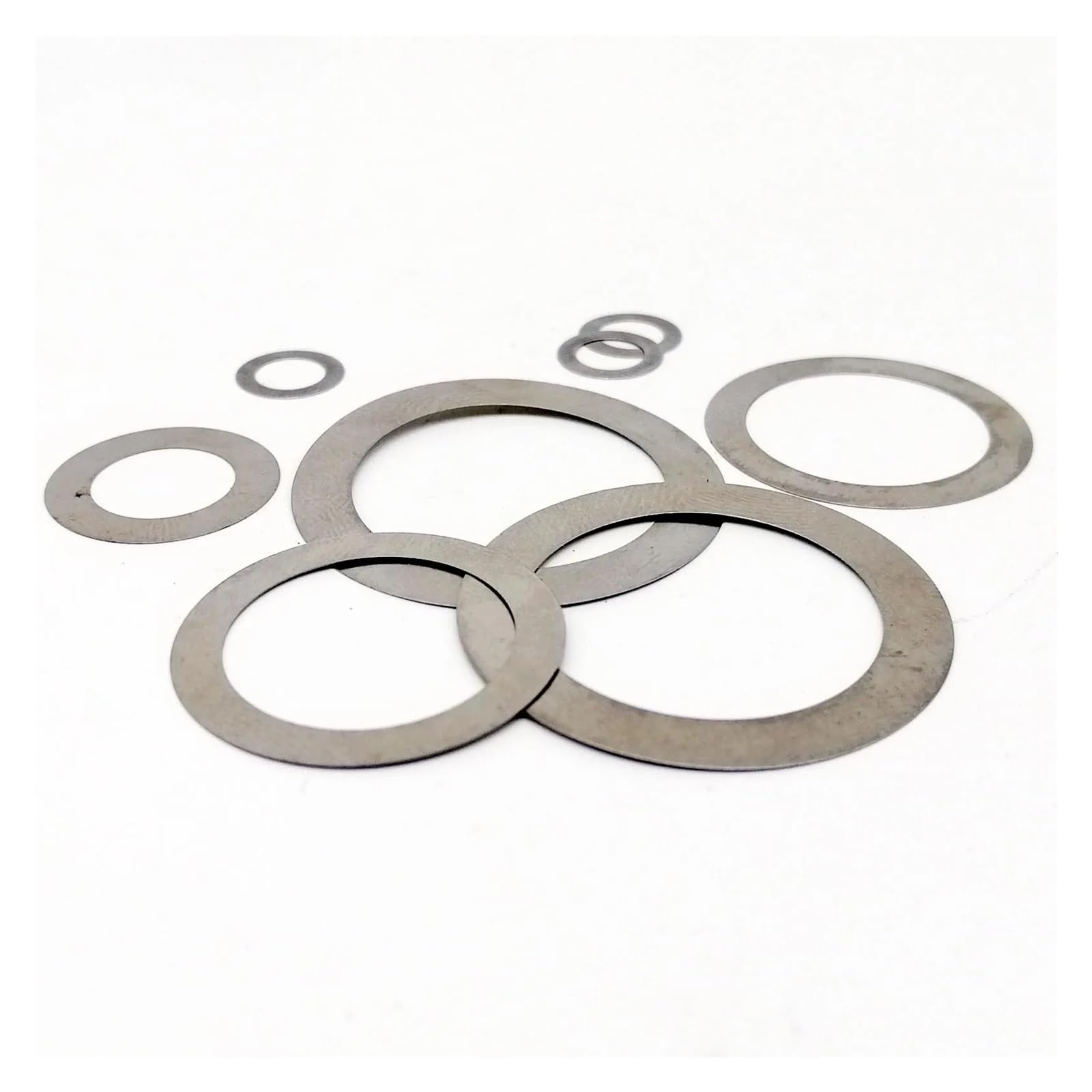 Sortimentsset mit Unterlegscheiben 600 Stück M3 M4 M5 M6 M8 M10 M12 M16 M20 Edelstahl ultradünne flache Unterlegscheibe Einstellscheibe Plain Dichtung Sortiment Kit Set(Thick 0.30mm)