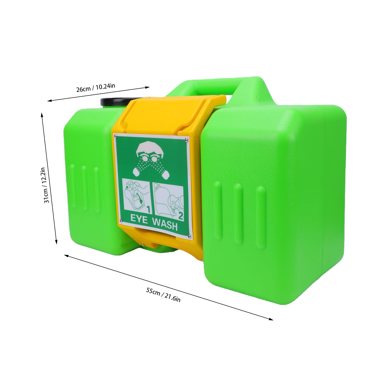 Fafeicy Station de Lavage Oculaire D'urgence, Kit de Fixation Murale 9