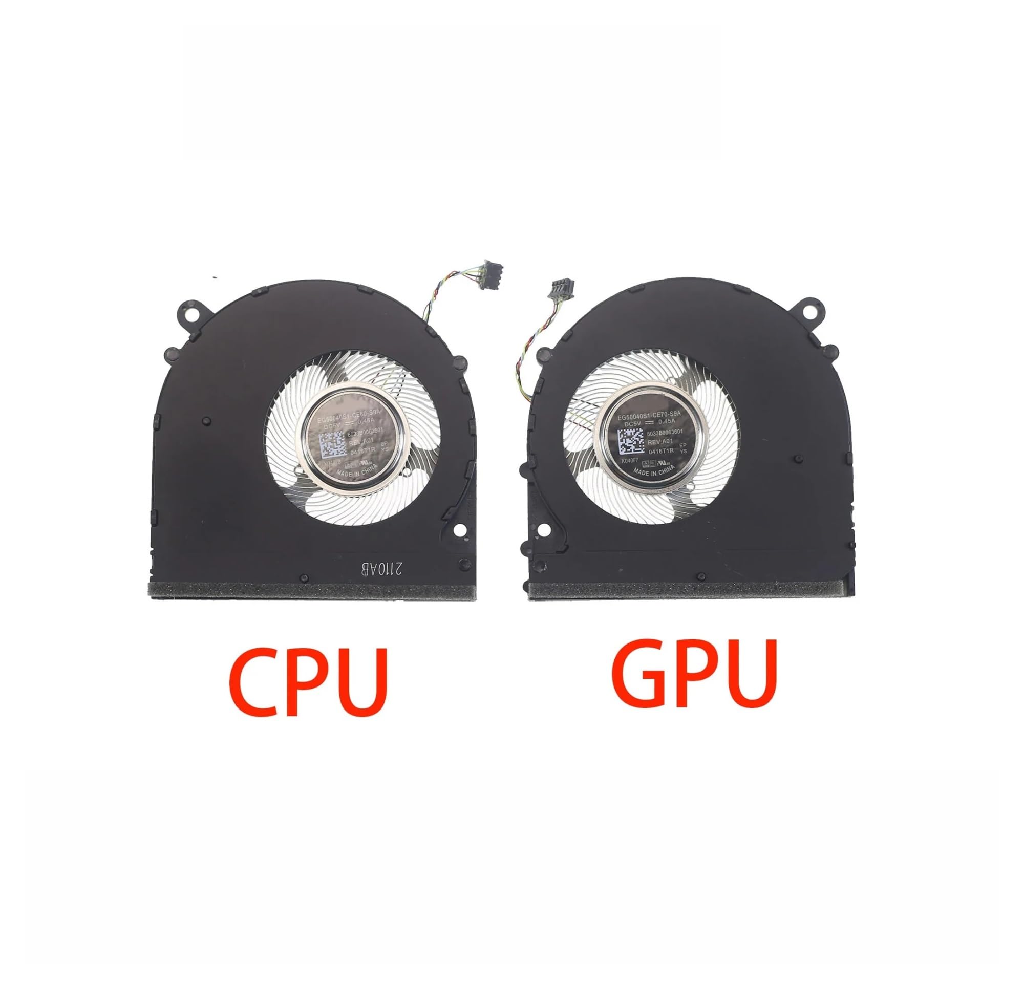 tianwandong Wentylator chłodzący procesor i kartę graficzną laptopa 15,6 Pro 2 GTX Edition TM1707 181501-AB(CPU GPU FAN)