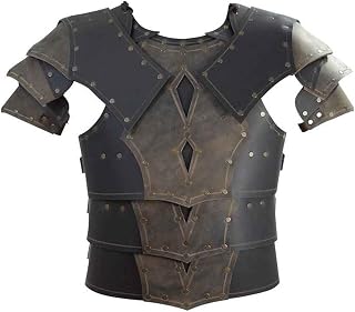 Adjustable Leather Medieval Armor Men, Medieval Viking Knight Chest Belt Armor For Larp Cosplay Halloween Activities