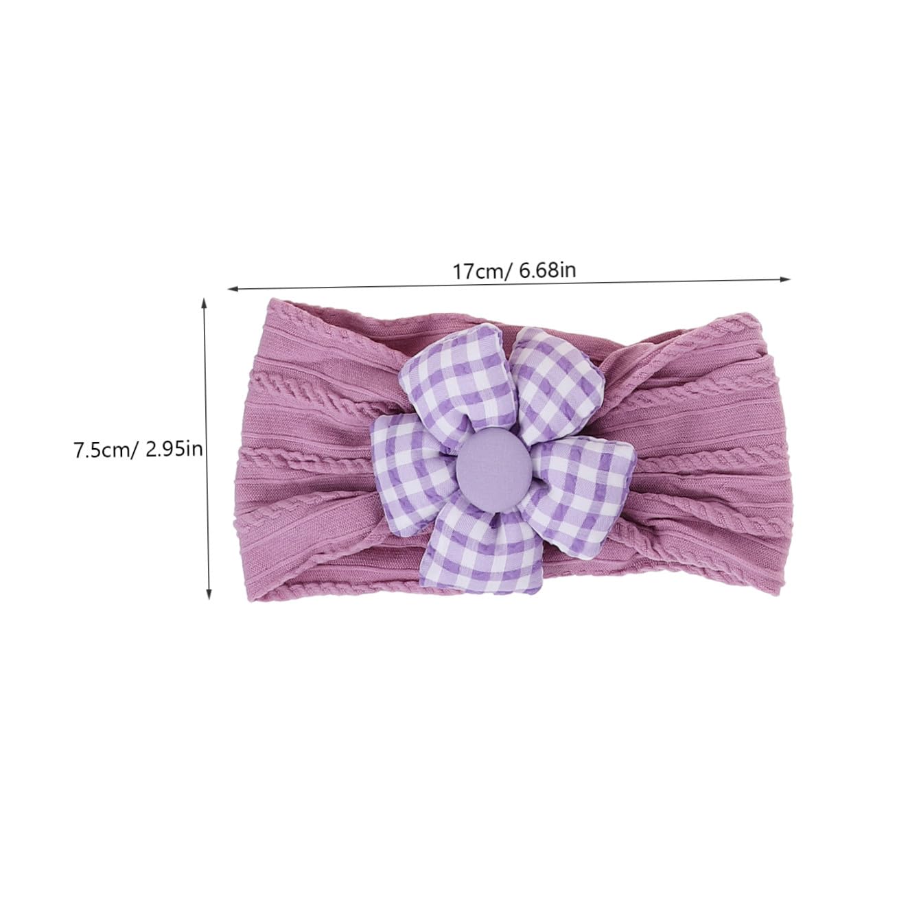 SECFOU Xmas 6 Pcs Baby Flower Headbands for Newborn Girl Cotton