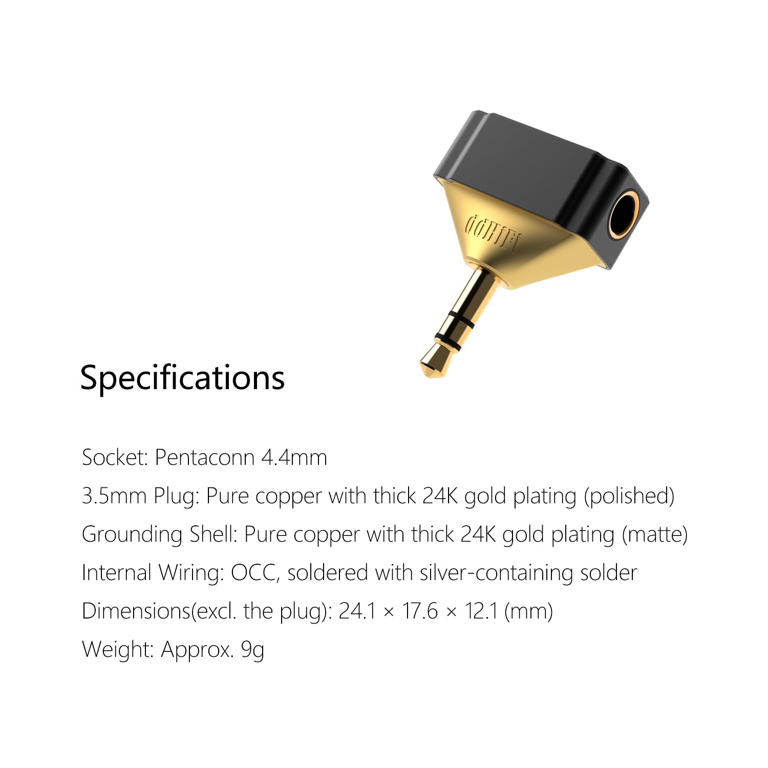 ddHiFiDJ44Gold正規品新品4.4mmジャック⇒3.5mm変換アダプタ Amazon.com: ddHiFi DJ44Gold Audio Adapter 4.4mm Balanced Female
