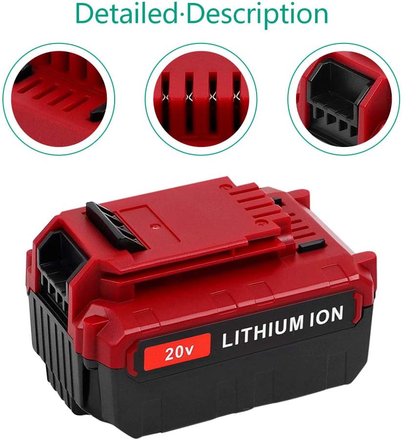 Lоwеѕt Prісе 2pack DSANKE 20V MAX 6000mAh Lithium Replacement Battery for Porter Cable 20V MAX Lithium Battery PCC685L PCC680L PCC682L PCC685LP Cordless Tools Battery