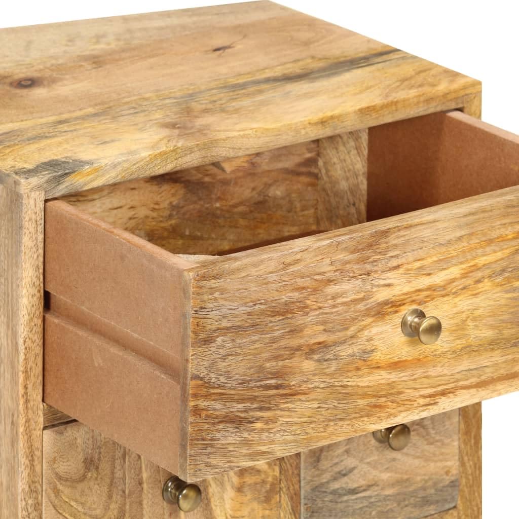 Table de Chevet 36 x 30 x 60 cm Bois de manguier Massif