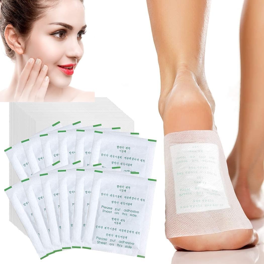 Detox Foot Patches, Foot Detox Pads Natural Organic Foot Pads Toxins for Clean Body&Pain Relief&Stress Relief&Improve Sleep Quality with Foot Detox Patches X50pcs NATUREGURU