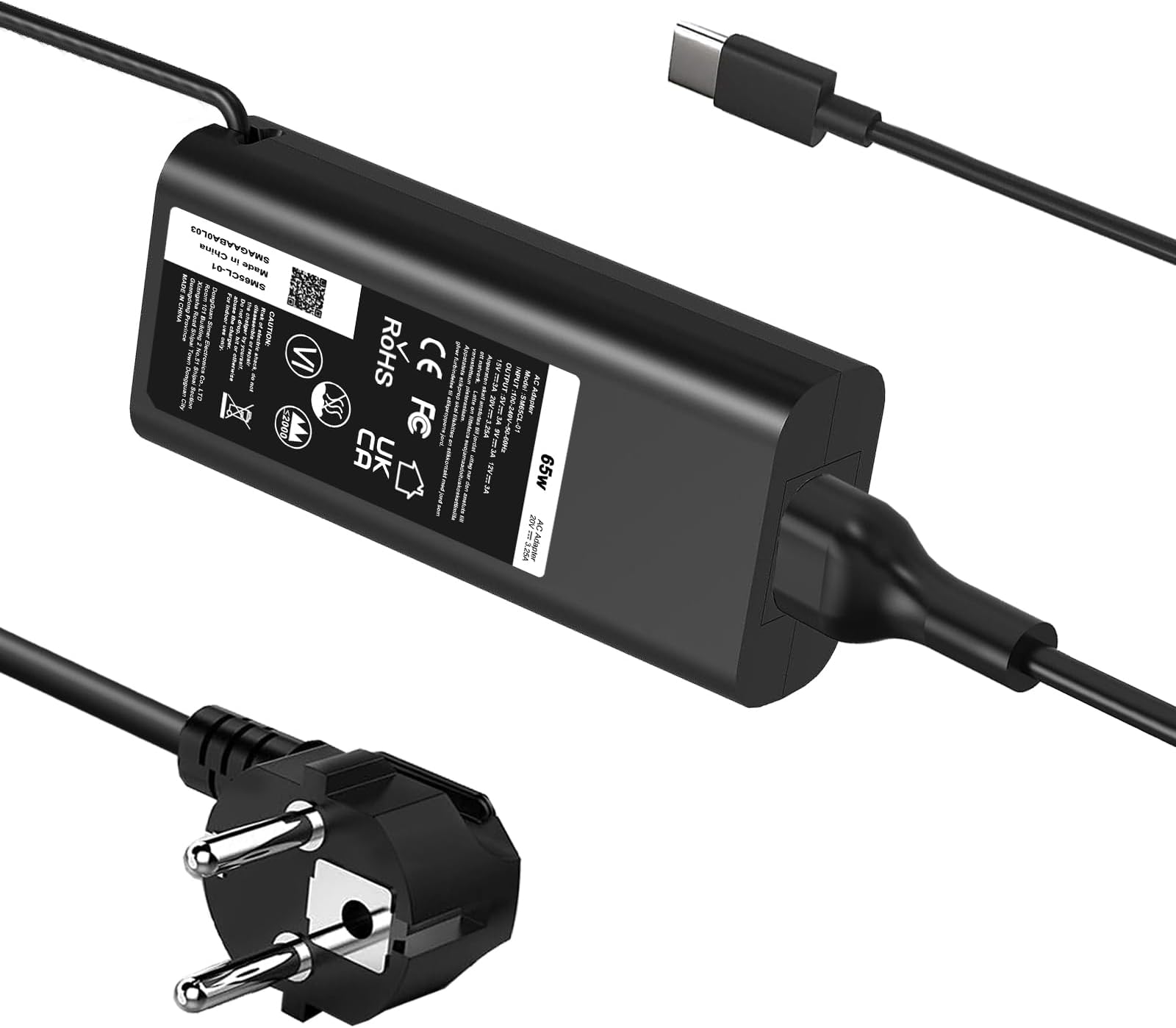 Chargeur Dell HA65NM170 USB-C - 65W (15V/20V, 3A/3.34A) - Occasion