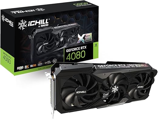 INNO3D NVIDIA GEFORCE RTX 4080 16GB ICHILL X3 GDDR6X 256-bit pci_e_x16 Gaming Graphics Card – C40803-166XX-187049H