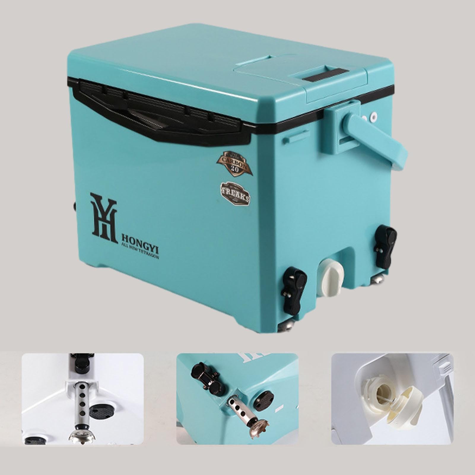 Hielera aislada, portátil ultraligera, enfriador de viaje para bebidas, picnics, barbacoas, barcos, mantiene las bebidas frías y frescas | picnics, barbacoas, barcos, mantiene las bebidas frías y frescas