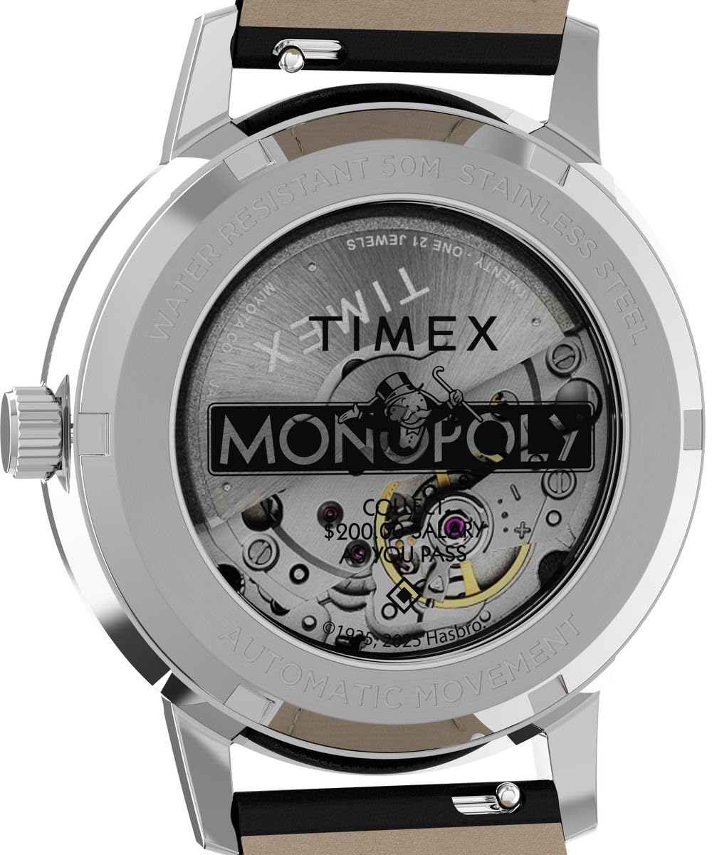 Timex Orologio da polso analogico automatico X Monopoly