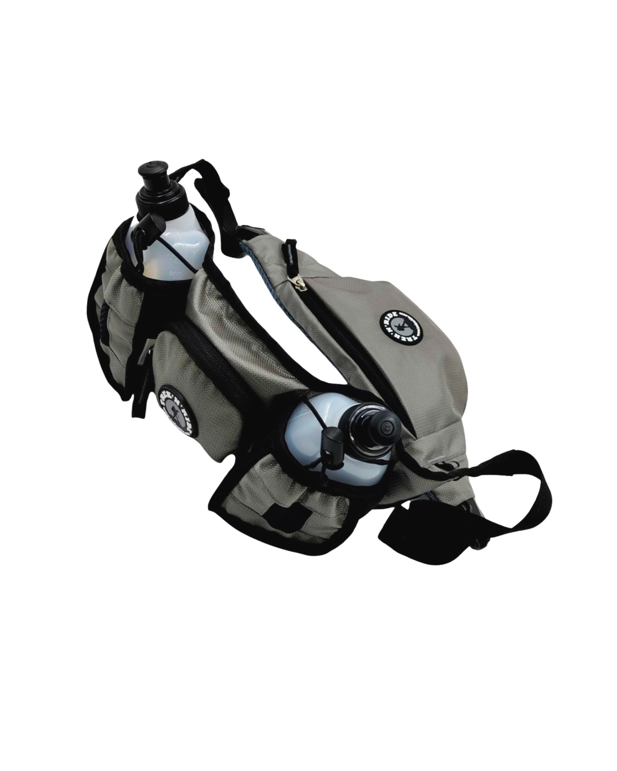 RunAider2.0-2Bottle Hydration Belt with Detachable Pouch-image-22