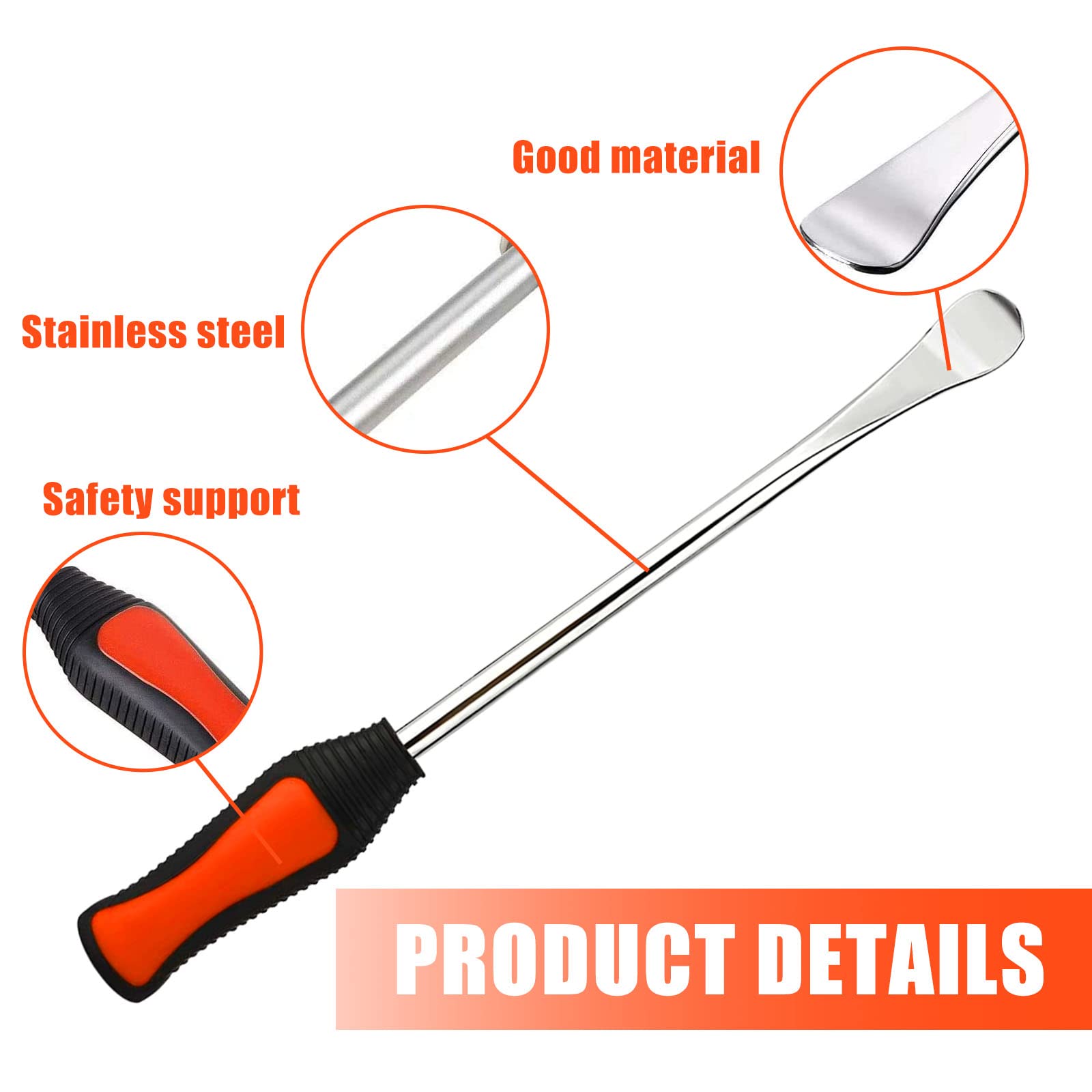 Kit 26 Pezzi Leva Pneumatici - Cucchiai Per Gomme, Protezioni Cerchioni, Chiavi E Accessori Per Cambio Gomme - Foto 2