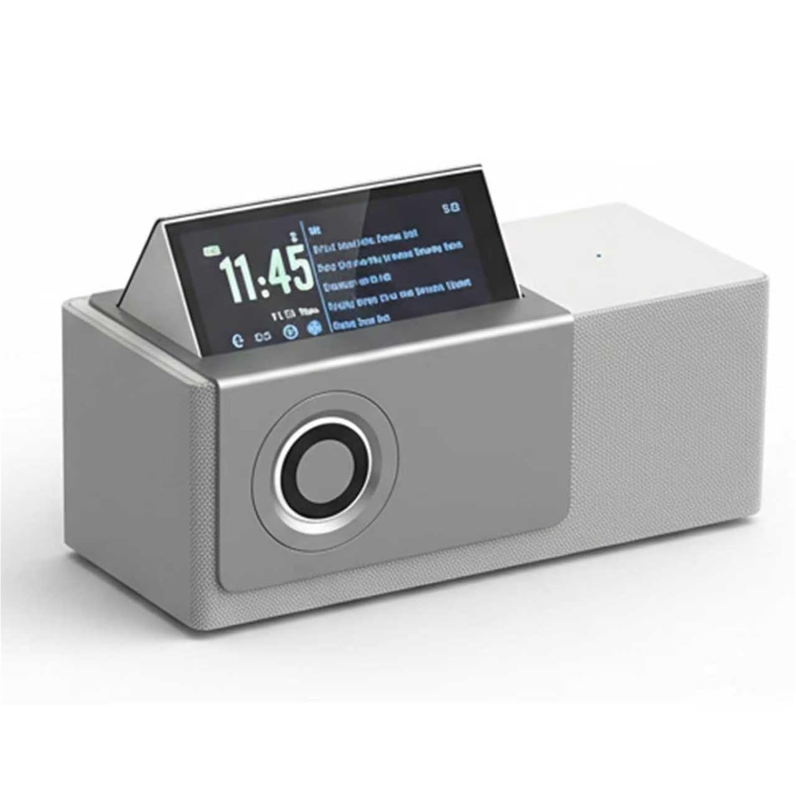 Enceinte Bluetooth portable avec écran rabattable de 5 pouces, affichage des paroles, éclairage d'ambiance créatif pour la maison, les fêtes et les décorations extérieures