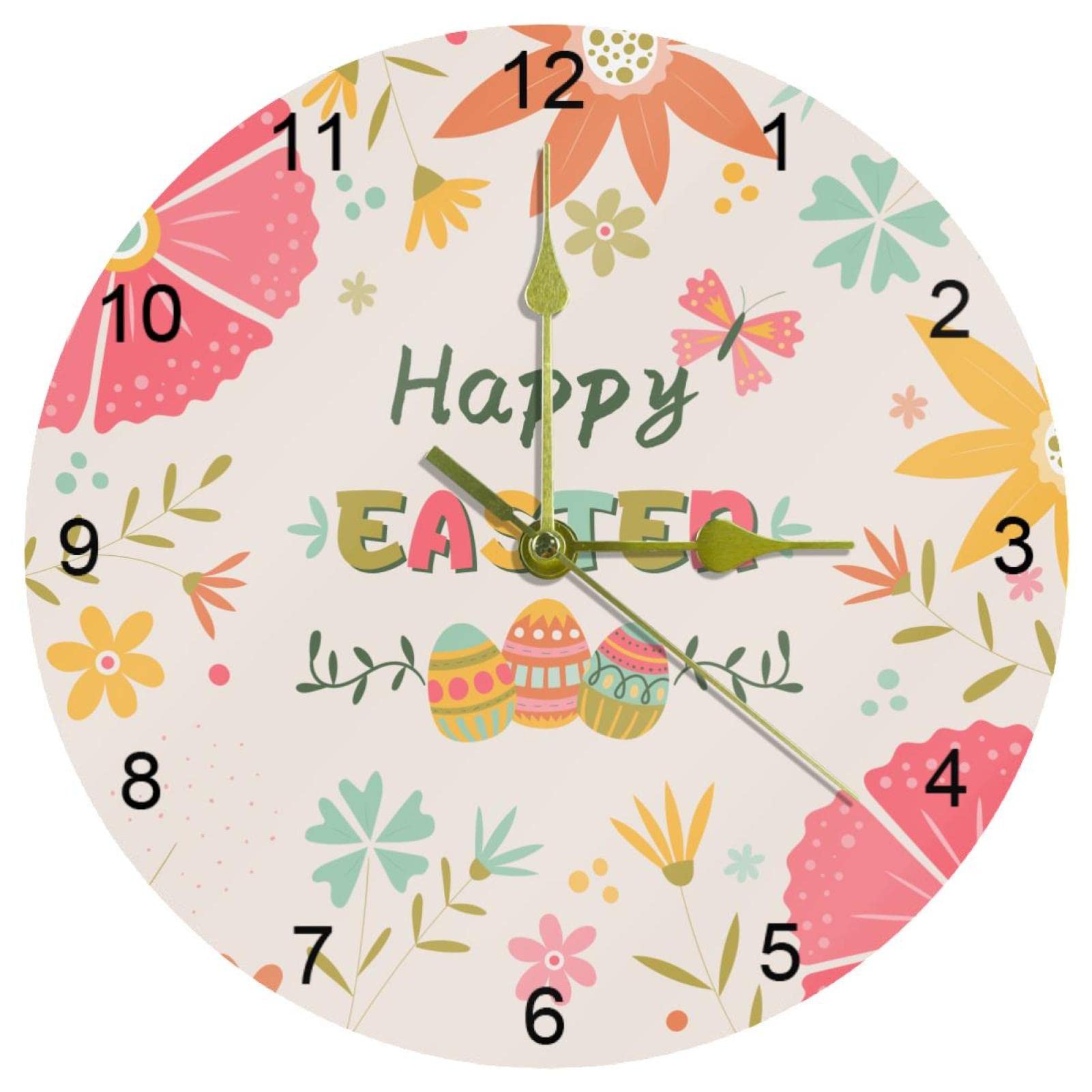 Horloge murale de Pâques décorative pour embellir la cuisine et la décoration d'intérieur