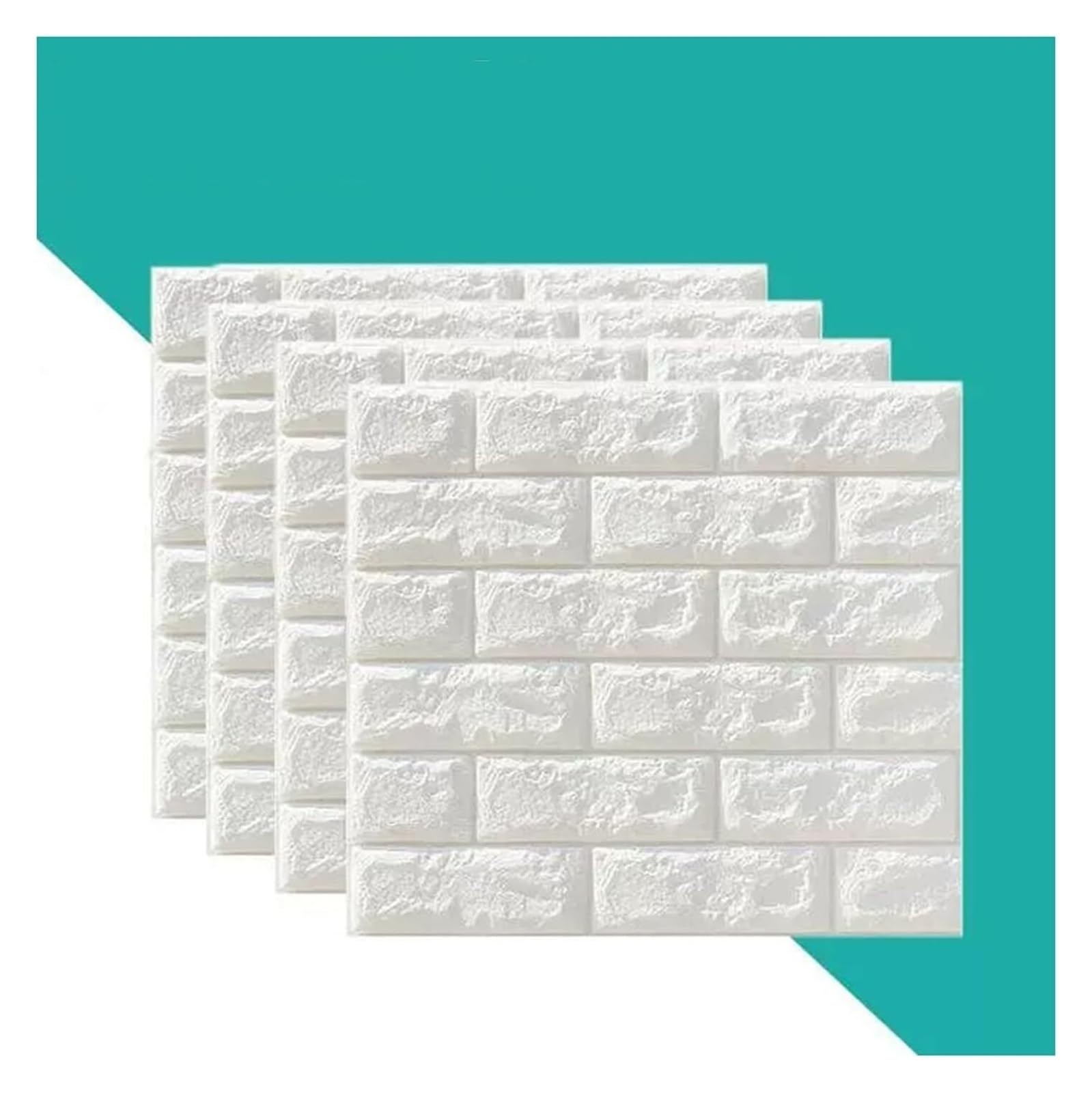 Jfgctyhxy Wit Self-Adhesive Wallpaper, Wall Panel，3D Wall Panels Self Adhesive 3D Foam Tiles Waterproof Peel And Stick