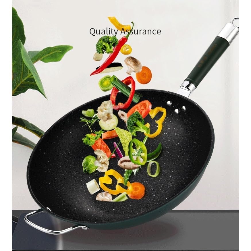 Wok de Acero al Carbono con Antiadherente y Fondo Plano miniatura 5