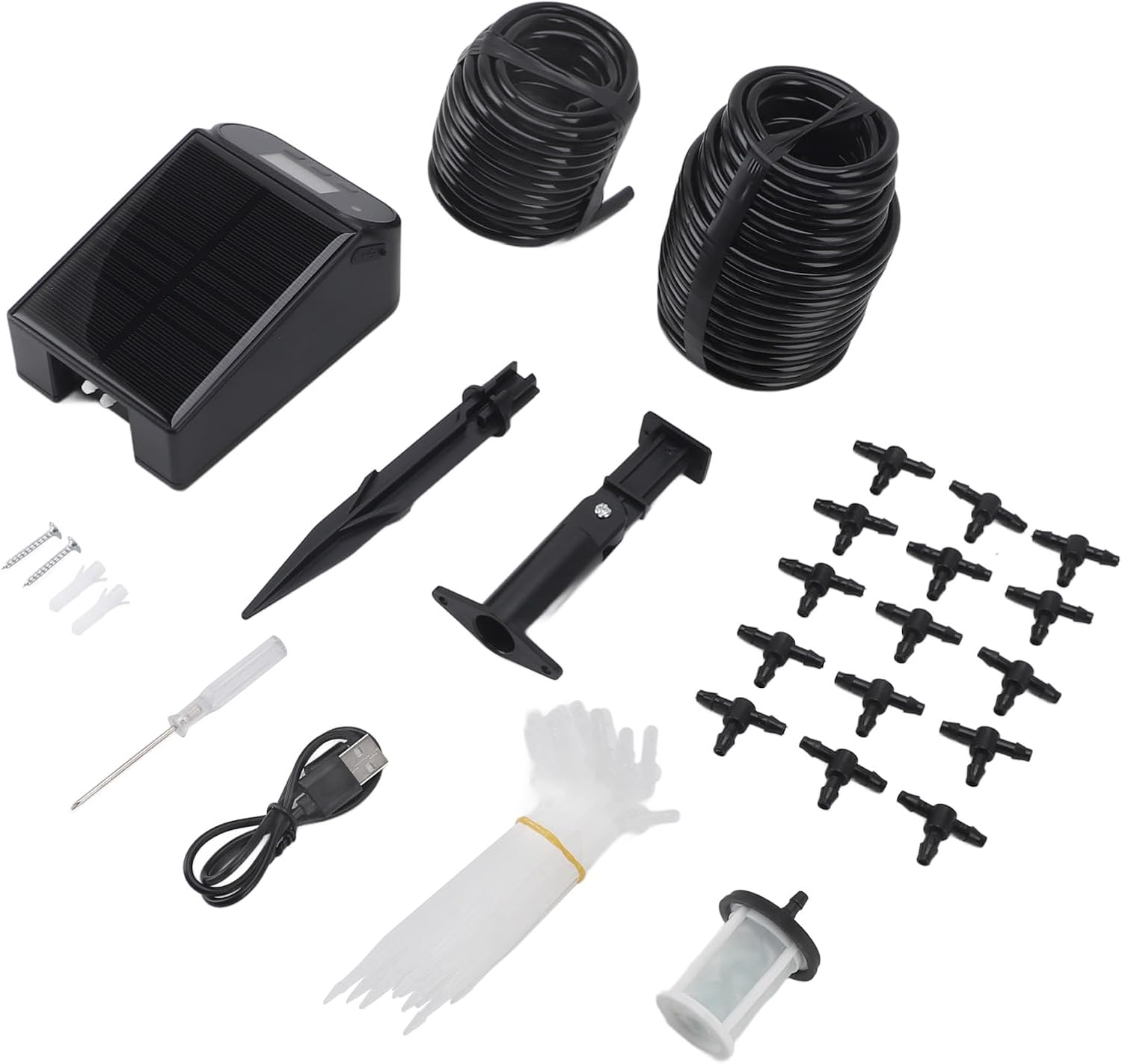 SW15 Solar Powered Watering Irrigation Kit Timing Automatic Flower Watering System for 15pcs Potted Plants