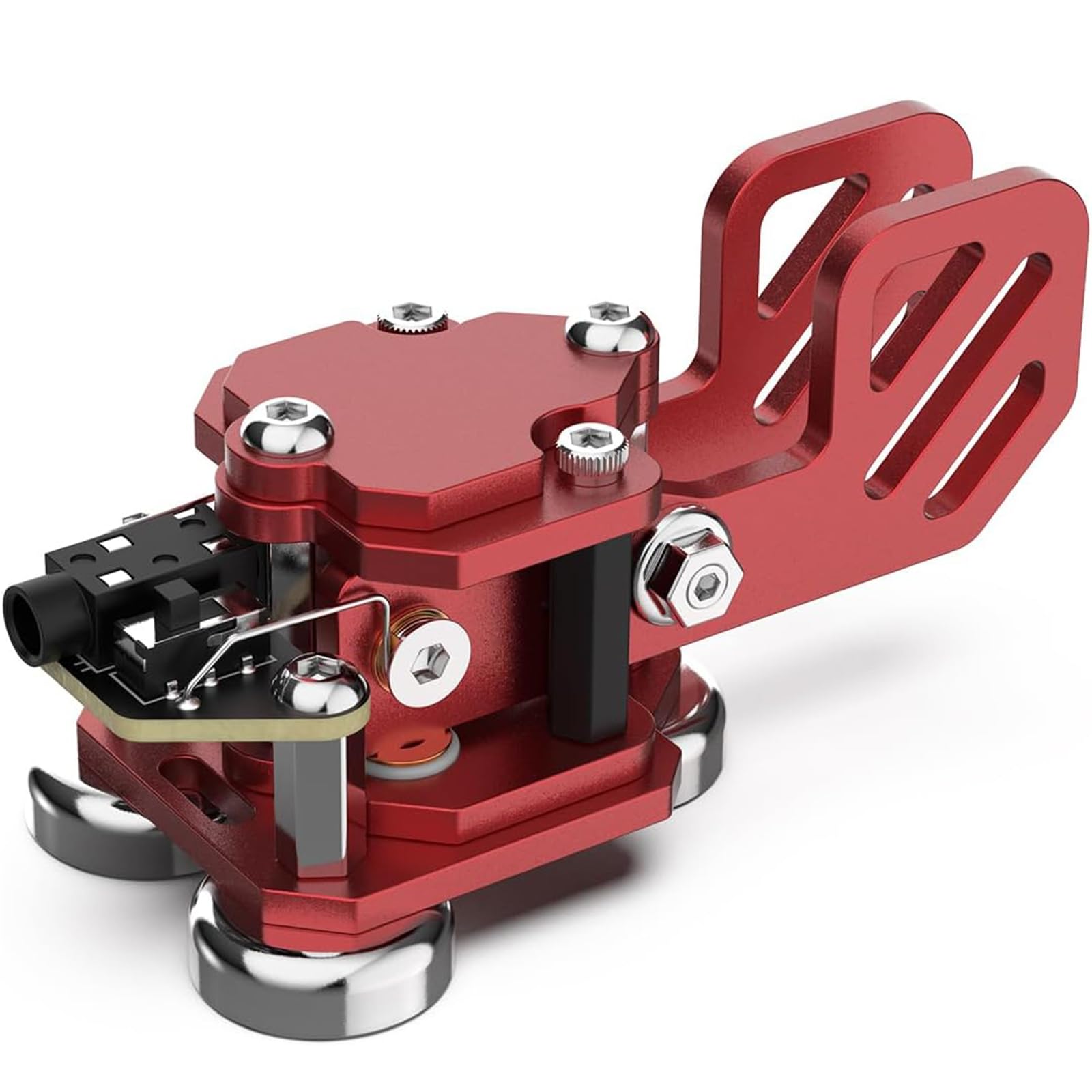Putikeeg CW manipulador Morse,Llave Morse Doble Pedestal,radioaficionados Equipos,manipulador telegrafo,Llave telégrafo (Red)