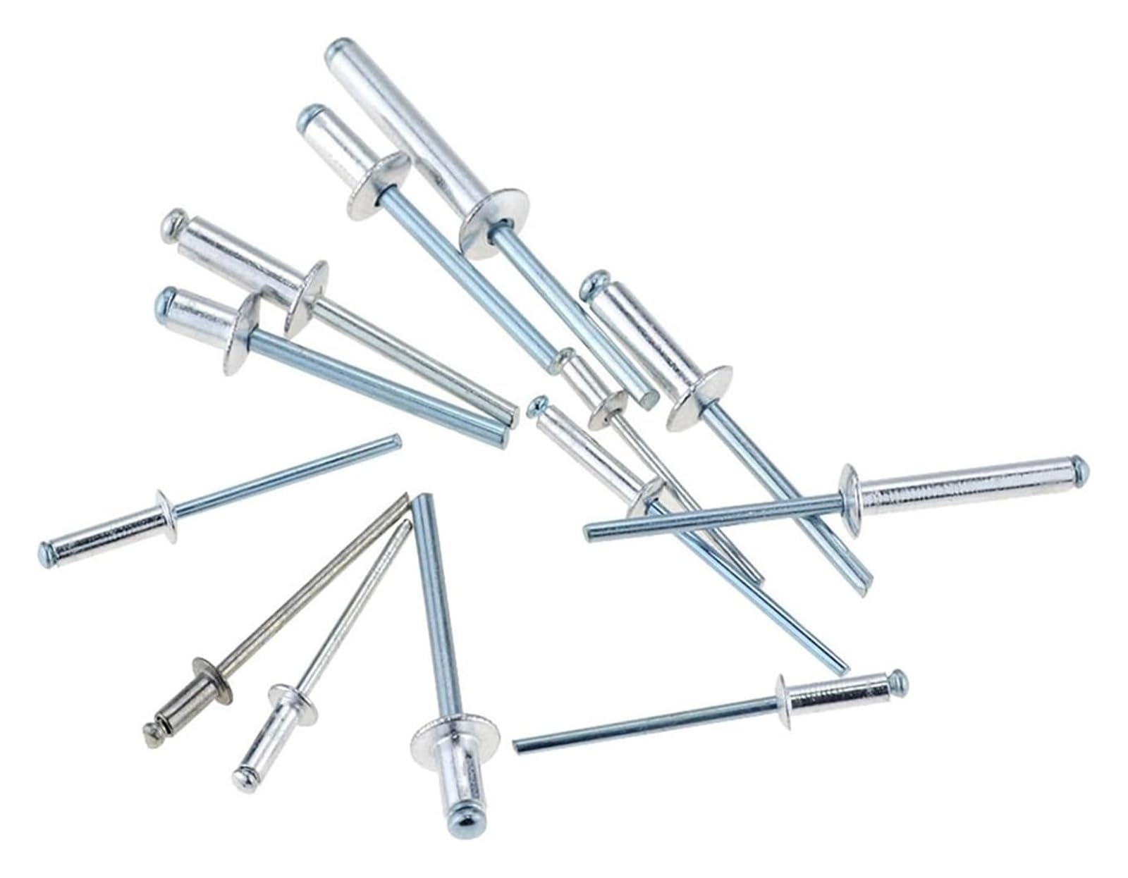 Aluminiowy trzpień z łbem grzybkowym ślepym nitem