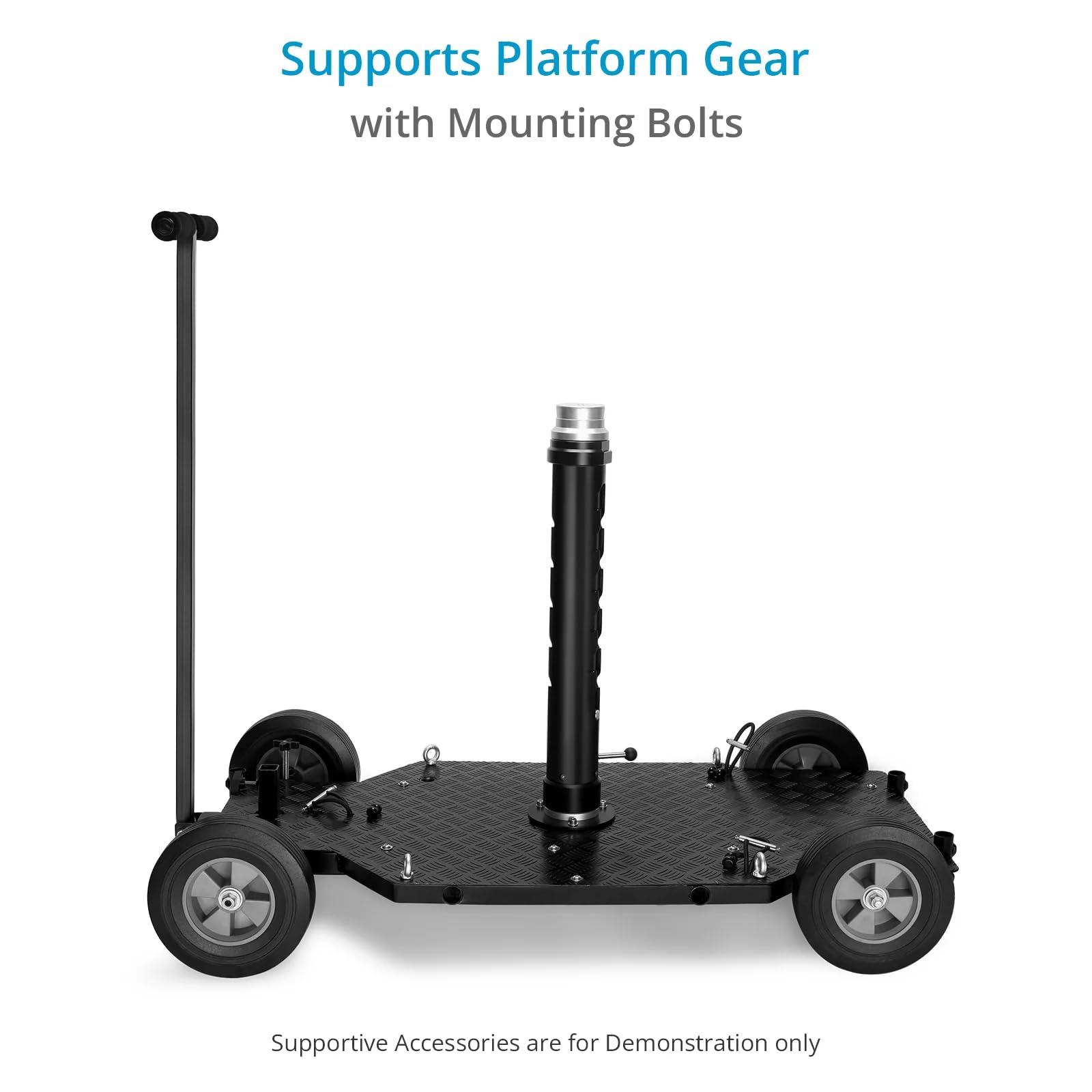 PROAIM Euro/Elemac Piastra di montaggio adattatrice standard industriale per dolly cinematografici, bazooka con base Euro, rigs telecamere, gru a bandiera. Carico utile fino a 200kg/440lb (EM-259-00)
