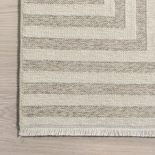 Tapete nuLOOM Nicolai Cream 5'3" x 8' miniatura 4