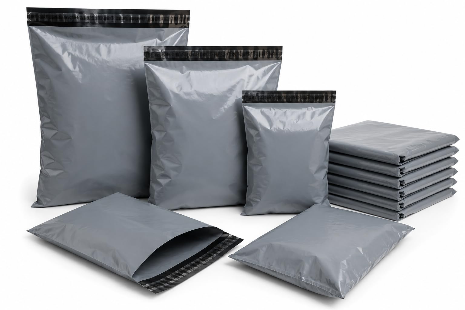 17 x 24 Inch (430 x 610mm) Grey Mailing Bags Postal Self-Seal Closure Plastic Bags, Posting Shipping,Envelopes for Posting Clothes, Shipping Bags, Post Parcels Package Bags Packaging (100)