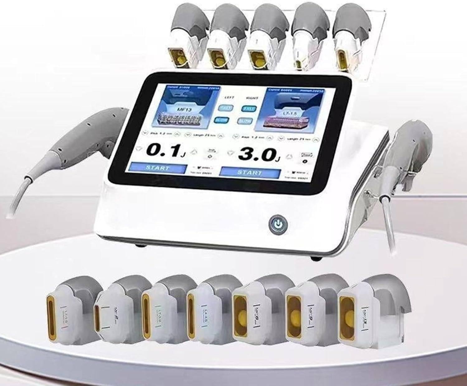 7D Dispositivo Dimagrante E Lifting Viso Professionale,Set con Doppio Manico Operativo,Trattamento Indolore Sicuro,Adatto per Cura Bellezza Quotidiana E Trattamenti Estetici