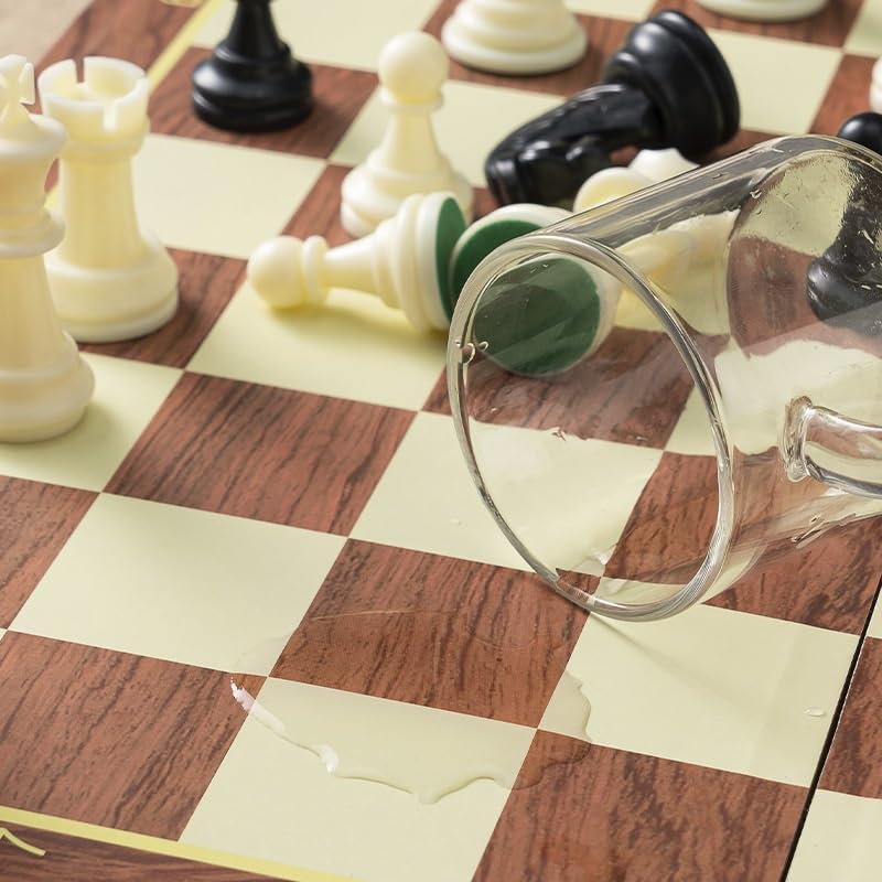echiquier Jeu d'échecs magnétique Pliable en Bois, Plateau de Jeu intérieur for Le Rangement, for Adultes, Enfants et débutants, idéal for Les Voyages et Les Cadeaux echecs Jeu(39 * 39CM)