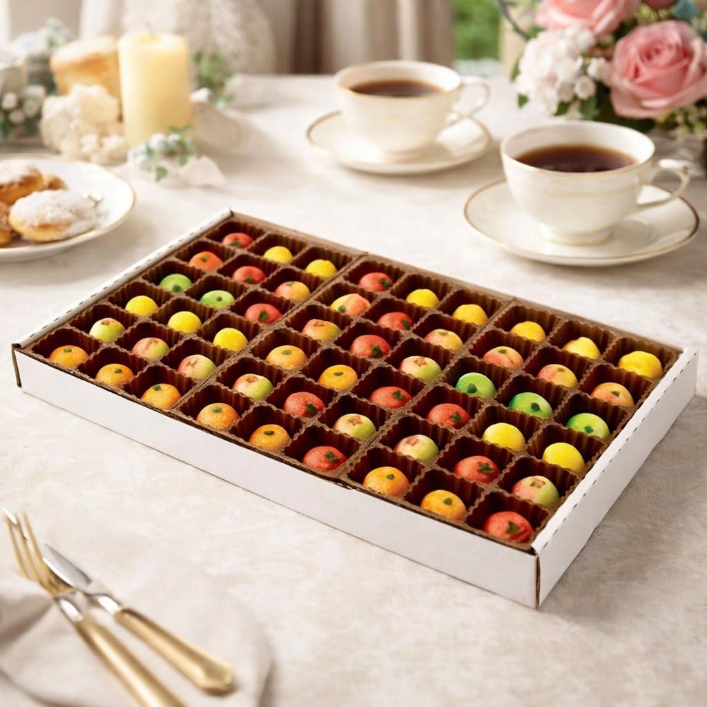 54 Piece Assorted Fruit Box Tray Net Weight 25 oz