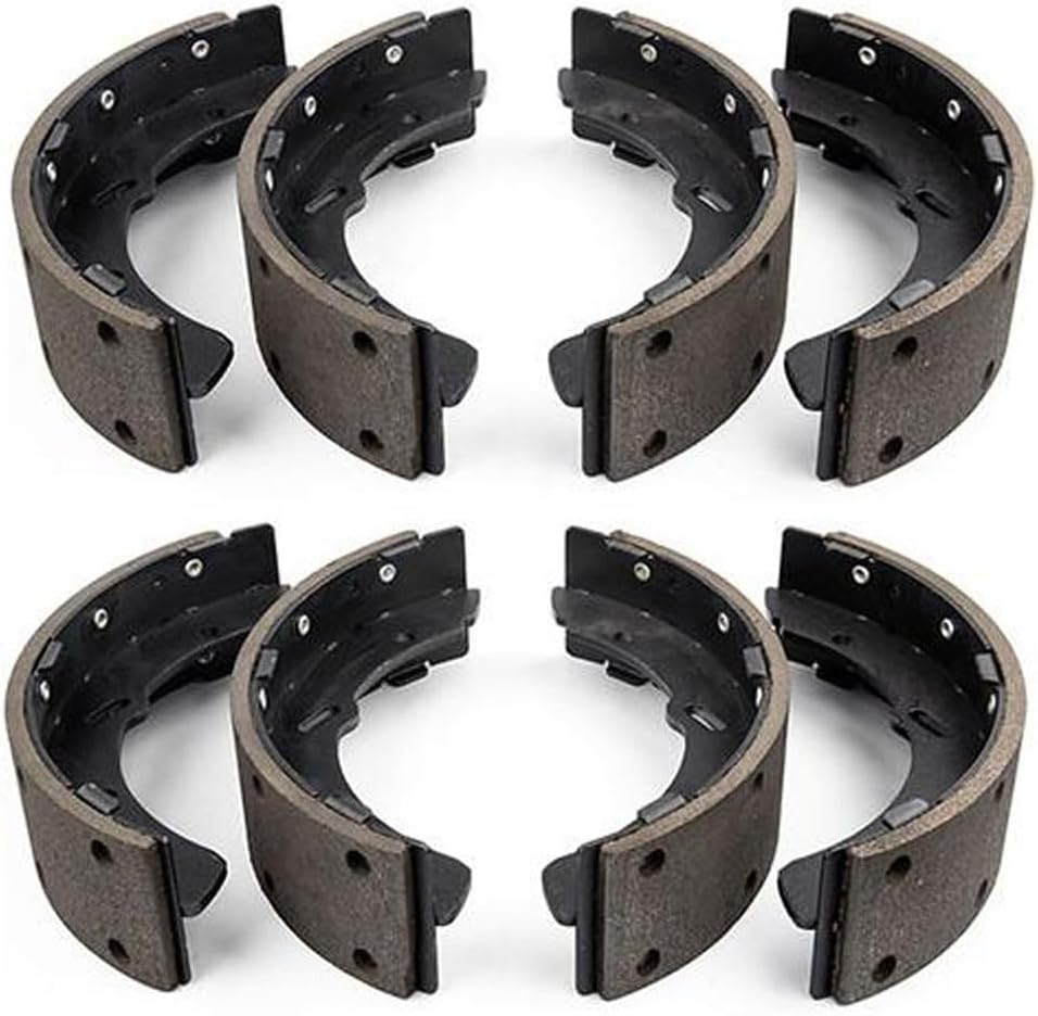 8PCs Drum Brake Shoes Set Front Left Right Replacement for Mitsubishi Fuso FG140 4.9L 2005 2006 2007 2008 2009 2010 2011