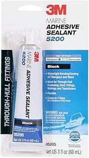 Sponsored Ad - 3M Marine Adhesive Sealant 5200 - Permanent Bonding and Sealing for Boats and Marine Applications - Black -...